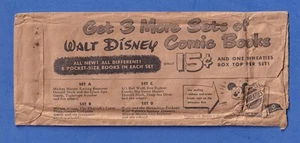 Wheaties 1950 Walt Disney Comic Books Premium Mailer 9" by 3/4" Envelope Only - Picture 1 of 2