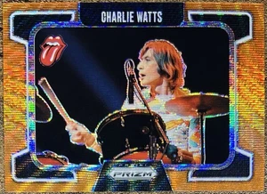 Charlie Watts 2025 Panini Prizm The Rolling Stones Orange Wave #224/259 #61 - Picture 1 of 2