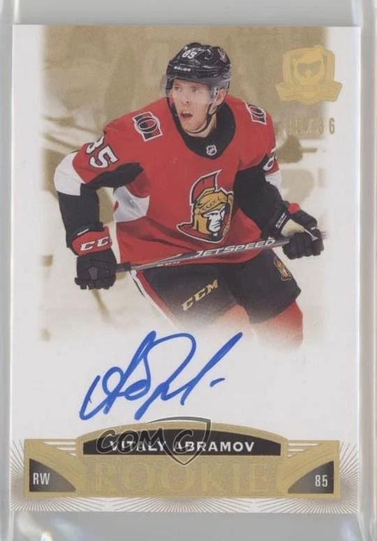 2019-20 Upper Deck The Cup Gold Spectrum Foil /36 Vitalii Abramov Rookie Auto RC - Image 1 of 2