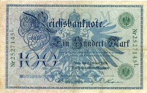 Germany 100 Mark 1908 - Picture 1 of 2