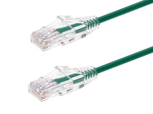 Monoprice Cat6 Ethernet Patch Cable - 0.5 feet - Green | Snagless RJ45 Stranded - Picture 1 of 6