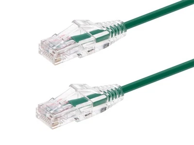 Monoprice Cat6 Ethernet Patch Cable - 0.5 feet - Green | Snagless RJ45 Stranded - Image 1 of 4