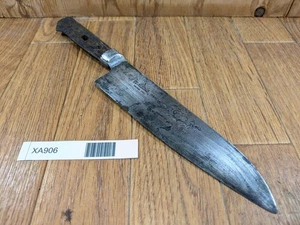DAMAGED Japanese Chef's Kitchen Knife SANTOKU Vintage MISONO JP 175/300mm XA906 - Picture 1 of 17