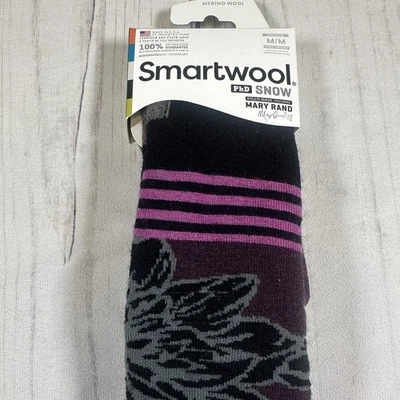 ¡NUEVO CON ETIQUETAS! Smartwool PhD Snow Athlete Series Mujer Mediana Mary Rand Lana Merino Foto 1 de 4