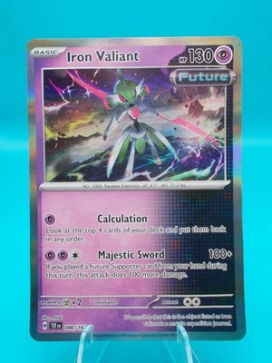 Iron Valiant 080/162 Sv05: Temporal Forces Pokémon TCG Holo Near Mint/Mint - Image 1 of 2