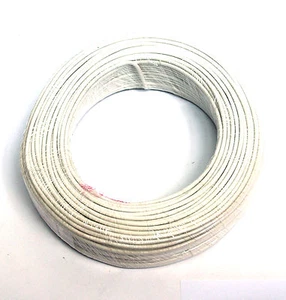 50m Φ3mm 3mm Schirm Signalkabel Leitung 2C 26AWG weiß verzinnter Kupferdraht - Bild 1 von 3
