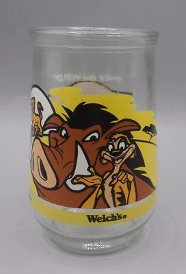 Welch's Collector's Glass Jelly Jar Of Disney's Lion King #2 "Good Friends" - Image 1 of 2