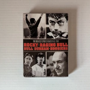 Greatest Sports Films Of All Time DVD - Rocky/Raging Bull/Bull Durham/Hoosiers - Picture 1 of 3