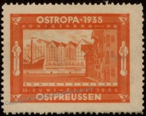 Germany 1935 OSTROPA Koenigsburg Prussia Expo Vignette Donation Stamp Lab 103019 - Picture 1 of 1