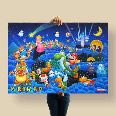 Super Mario World Poster – Carnival of Characters Edition (Nintendo Art Print) - Bild 1 von 4