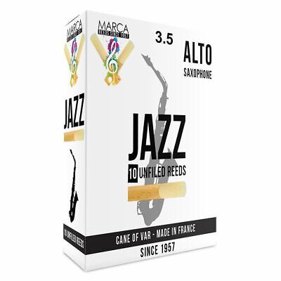 Marca Jazz Unfiled� Reeds - 10 Pack - Alto Sax - 3.5