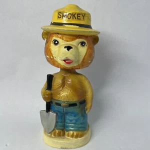 Smokey The Bear Ceramic Nodder 1960's Japan Bobblehead Vintage - Picture 1 of 19