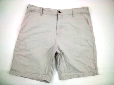 Bermudas informales beige frente plano caqui 100 % algodón Faded Glory para hombre 38x9. Foto 1 de 4