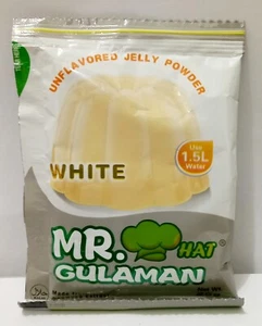 Polvo de jalea sin sabor Mr. Hat Gulaman BLANCO (4 bolsas x 25 g) ¡ENVÍO GRATUITO! - Imagen 1 de 2