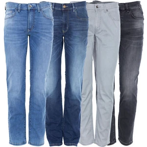 Pioneer Eric Stretch Jeans Straight Fit Men's Megaflex Denim Blue Black Grey - Picture 1 of 13