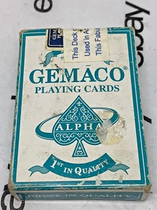 Vintage Harrah's Lake Tahoe Playing Card Decks Gemaco Turquoise Casino Played - Picture 1 of 5