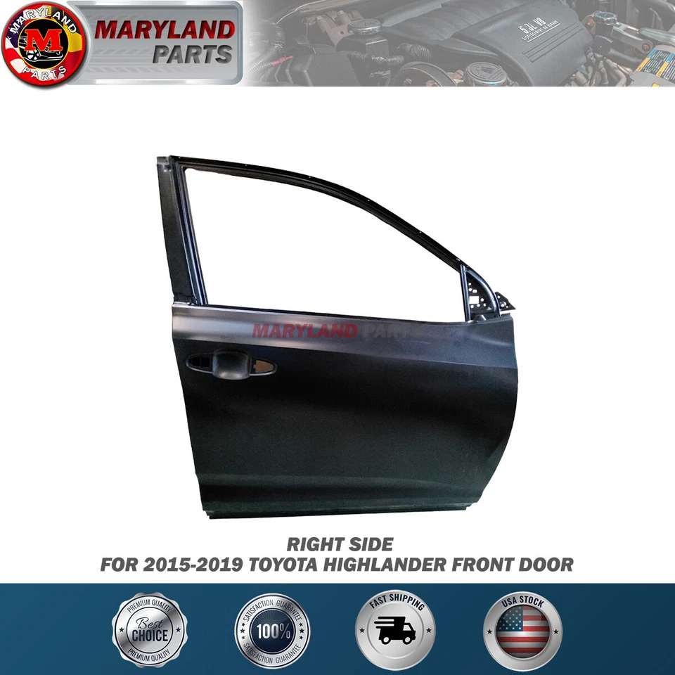Puerta delantera derecha lado del pasajero derecha Toyota Highlander 2015-2019 Foto 1 de 2