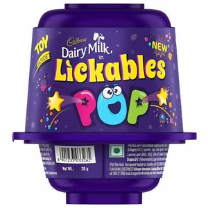 Cadbury Dairy Milk Lickables POP Chocolate, 20g pack of 6 - Picture 1 of 5