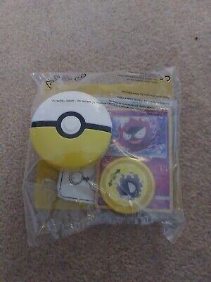 Pokemon Yellow Pokeball Toy Gastly Card Happy Meal McDonald's Sealed Bag • 1.99£