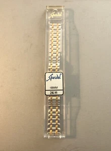 Speidel 18mm Herren Bicolor Edelstahl Uhrenarmband Neu mit Etikett 1621/15 - Bild 1 von 4