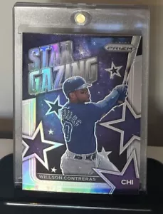 2022 Wilson Contreras Star Gazing Silver Prizm - Panini Prizm Chicago Cubs - Picture 1 of 2