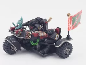 GW 40K DARK ANGELS RAVENWING ATTACK BIKE. DIPINTO. VERDE 1078 - Foto 1 di 5