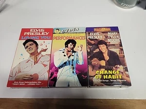 Elvis Presley VHS LOT OF 3 TAPES - Picture 1 of 1