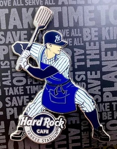 2025 HARD ROCK CAFE YANKEE STADIUM NY CHEF BATTER MLB BASEBALL LE PIN - Picture 1 of 3
