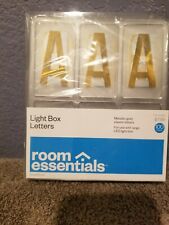 Decorative Word Gold - Room Essentials™ 2 1/2"H light box numbers and symbols