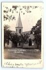 RPPC HOWARD, KS Kansas ~ METHODIST CHURCH  1907 Elk County Devore Photo Postcard