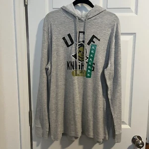 UCF Knights XL Central Florida Hoodie Waffle Style Champion Gray Long Sleeve NEW - Picture 1 of 5