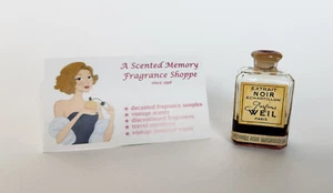 Vintage 50er Jahre Noir Parfum Extrait von Weil France ~ VERSIEGELT - Bild 1 von 7