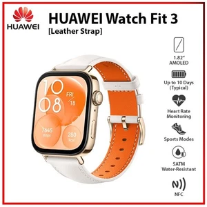 (NFC) Montre connectée Huawei Watch Fit 3 BLANCHE 1,82" AMOLED Bluetooth Android iOS - Photo 1 sur 6