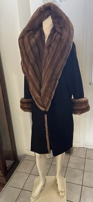 J. Mendel  Fur Hooded Jacket Coat - Image 1 of 4