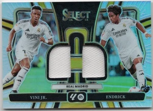 2024 Select La Liga Endrick / Vini Jr Dual Swatches #DS-RMB Real Madrid - Bild 1 von 2
