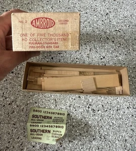 HO Ambroid Southern Pullman Standard Full Door Boxcar Kit New Vintage - Picture 1 of 2
