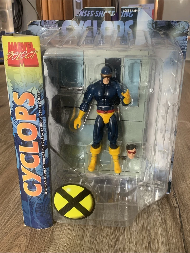 Figura de acción Diamond Select Marvel Comics X-Men Cíclope variante factor X 2010 Foto 1 de 4