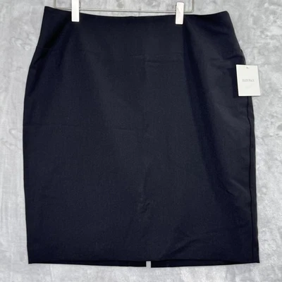 Falda Ellen Tracy Mujer 14 Negra Essentials Lápiz Carrera Elastizada Oficina Nueva Foto 1 de 4