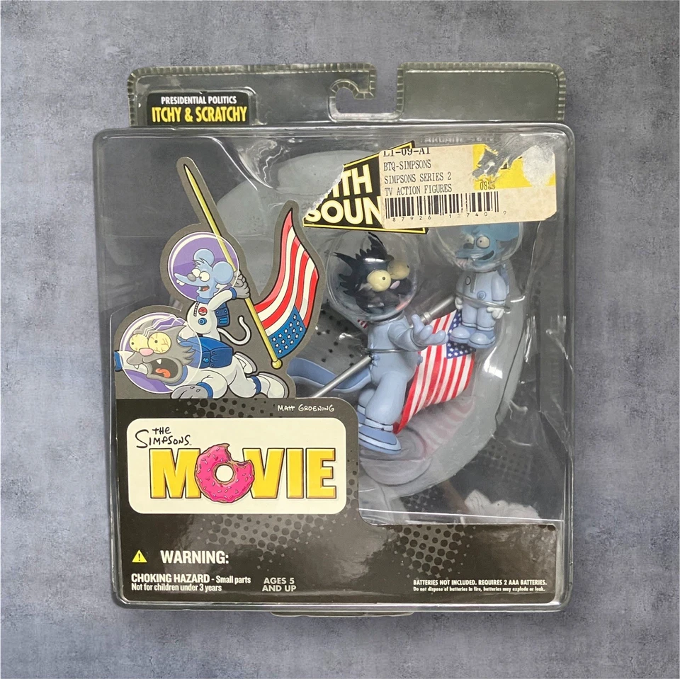 Boneco de política presidencial Simpsons filme coceira e arranhado McFarlane Toys novo com etiquetas - Imagem 1 de 4