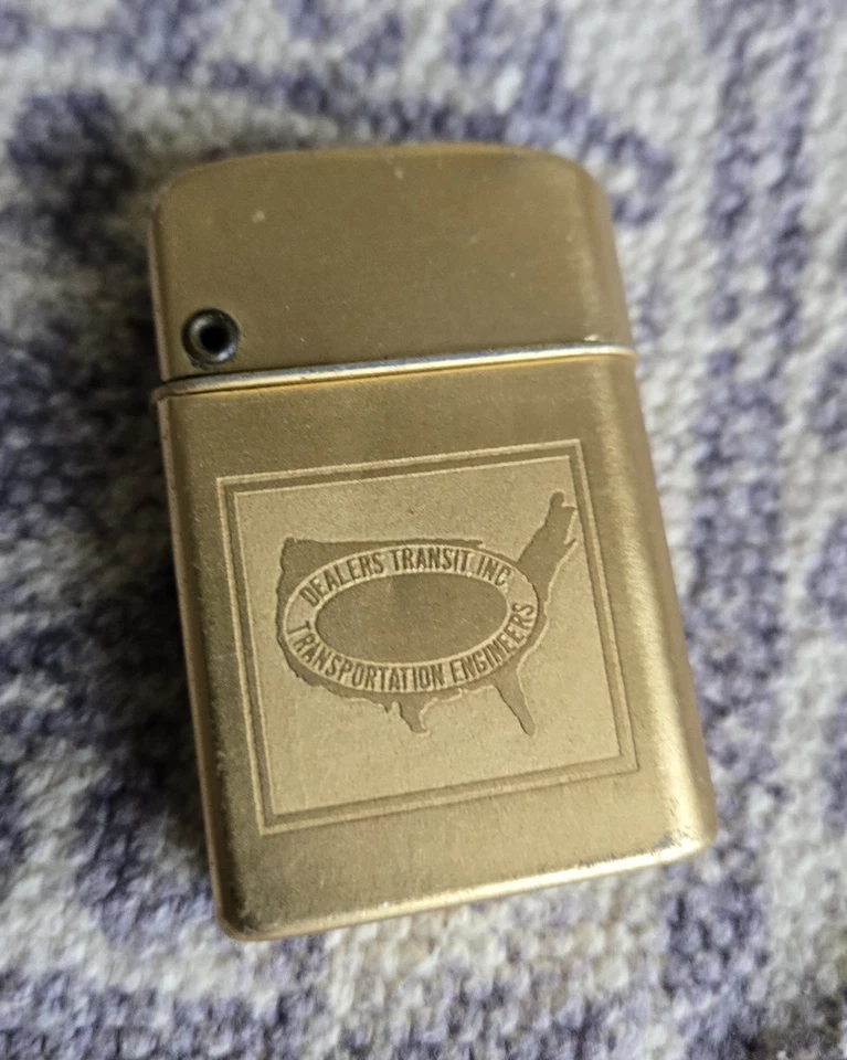 Vintage, STORM MASTER CIGARETTE LIGHTER, Gold Colored, Used Nonworking - Image 1 of 4