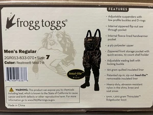 Frogg Togg Refuge 3.0 Waders Realtree Max 7 Size 7 - Picture 1 of 1
