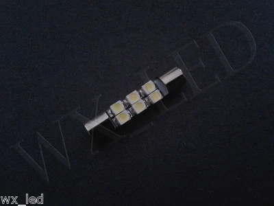 2 x Espejos de tocador Festón 28mm - 31mm Parasol Bombilla LED HID Xenón Blanco* Foto 1 de 4