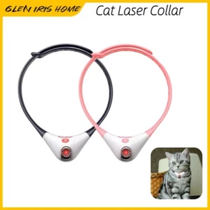 Automatic Cat Teasing Toy Smart Laser Collar Cat Kitten Interactive Toy Recharge - Picture 1 of 16