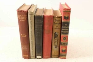 6 Vintage Books Boy Scouts Government Lowell Poetics Naval Training Station - Picture 1 of 5