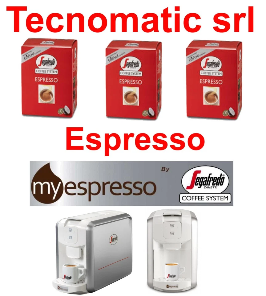 120 CAPSULE CAFFE ESPRESSO MY ESPRESSO MYESPRESSO SEGAFREDO ZANETTI ORIGINALI
