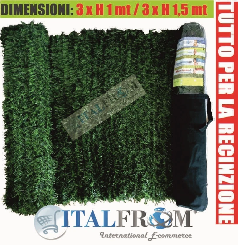 Siepe Finta Artificiale Sintetica Arelle Ombreggiante con Foglie Pino Ago Largo - Immagine 1 di 1