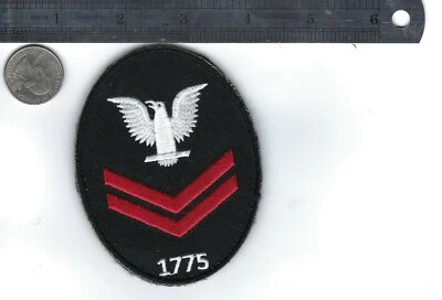 PARCHE PO2 E-5 DE SEGUNDA CLASE DE LA MARINA DE EE. UU. USN 5 1/4 x 3 5/8 Foto 1 de 2