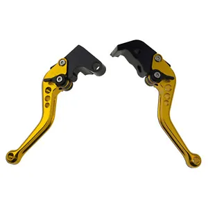 Hand Gold For Yamaha YZF R1 09-14 CNC Shorty Brake & Clutch Levers Finger - Picture 1 of 4