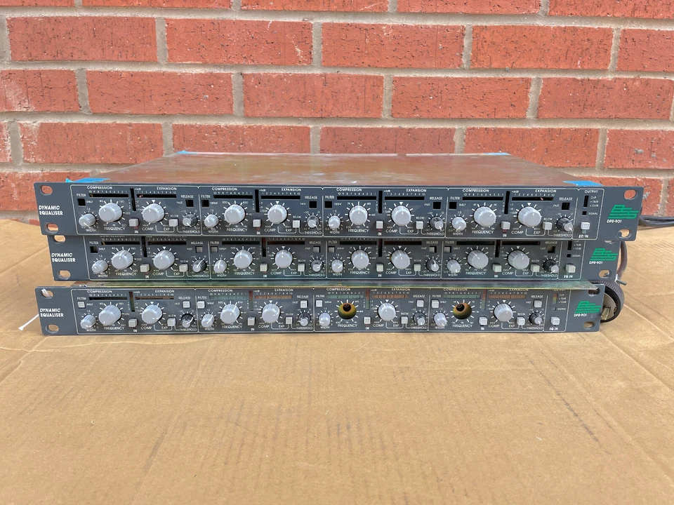 BSS Quad DPR901 3 Units DPR901-1 Dynamic Equalizer rare vintage #1009 1014 1017 - Image 1 of 4