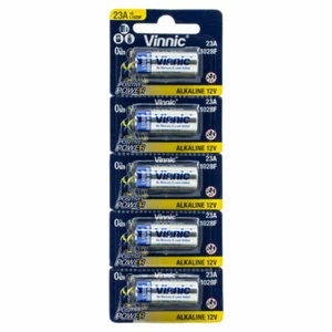 5 x Vinnic L1028F 23A batteries Alkaline 12V A23 MN21 - Picture 1 of 2